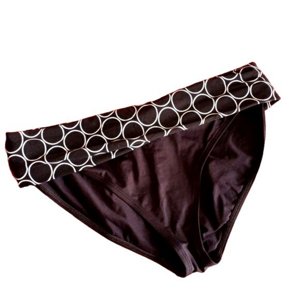 La Blanca Slightly Cheeky Black & White Bikini Bottoms 16